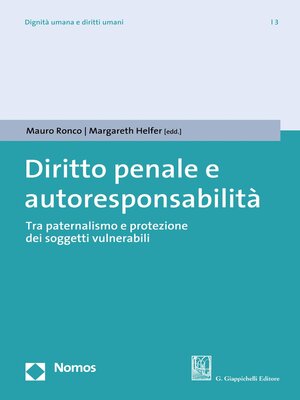 cover image of Diritto penale e autoresponsabilità